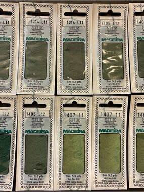 Madeira Silk Embroidery Floss Assorted Lot of 10